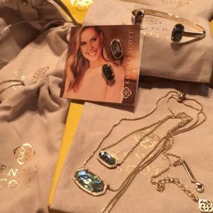Kendra Scott 5 piece abalone bundle